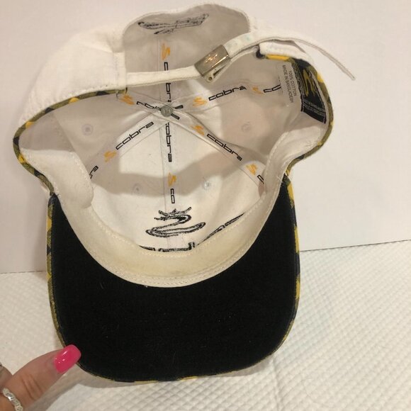 COBRA Golf 2021 Pro Tour White & Black Baseball Hat Adjustable Unisex - Picture 5 of 7